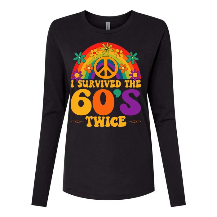 I Survived The 60s Twice Sixties 70th Birthday Womens Cotton Relaxed Long Sleeve T-Shirt