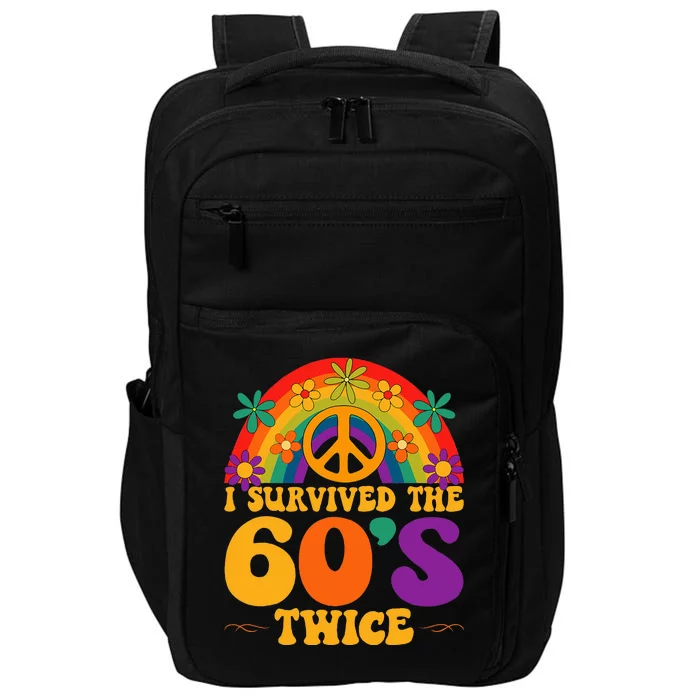 I Survived The 60s Twice Sixties 70th Birthday Impact Tech Backpack