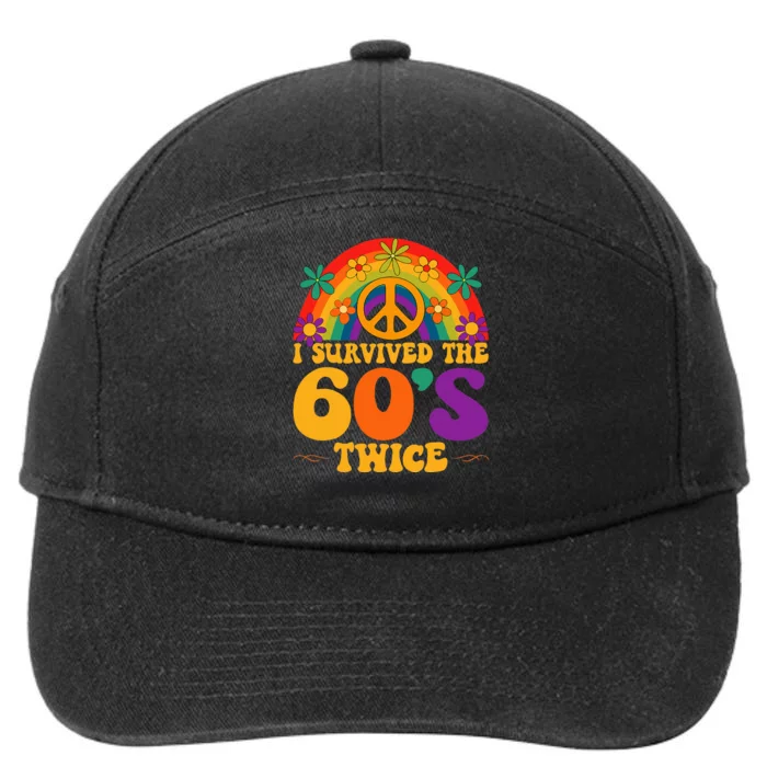 I Survived The 60s Twice Sixties 70th Birthday 7-Panel Snapback Hat