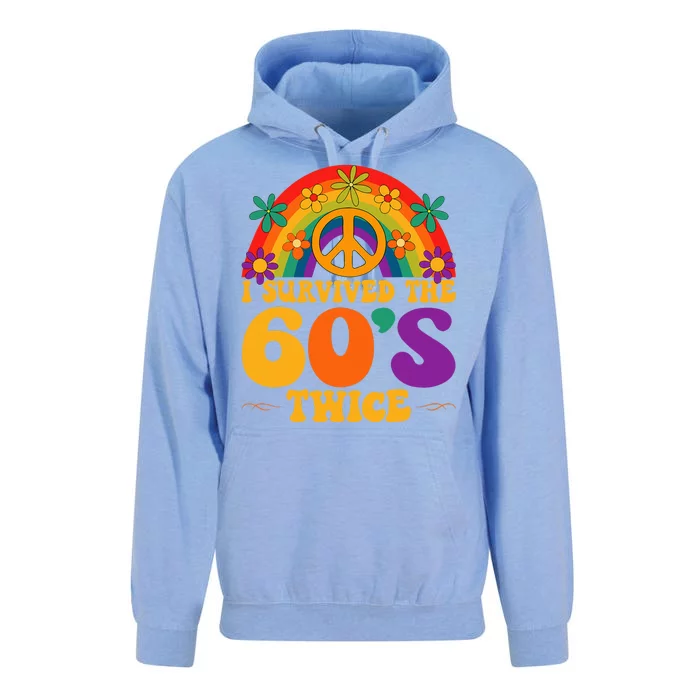 I Survived The 60s Twice Sixties 70th Birthday Unisex Surf Hoodie