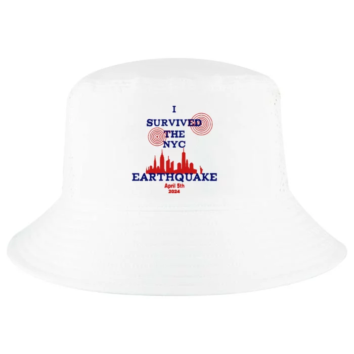 I Survived The Nyc Earthquake Cool Comfort Performance Bucket Hat