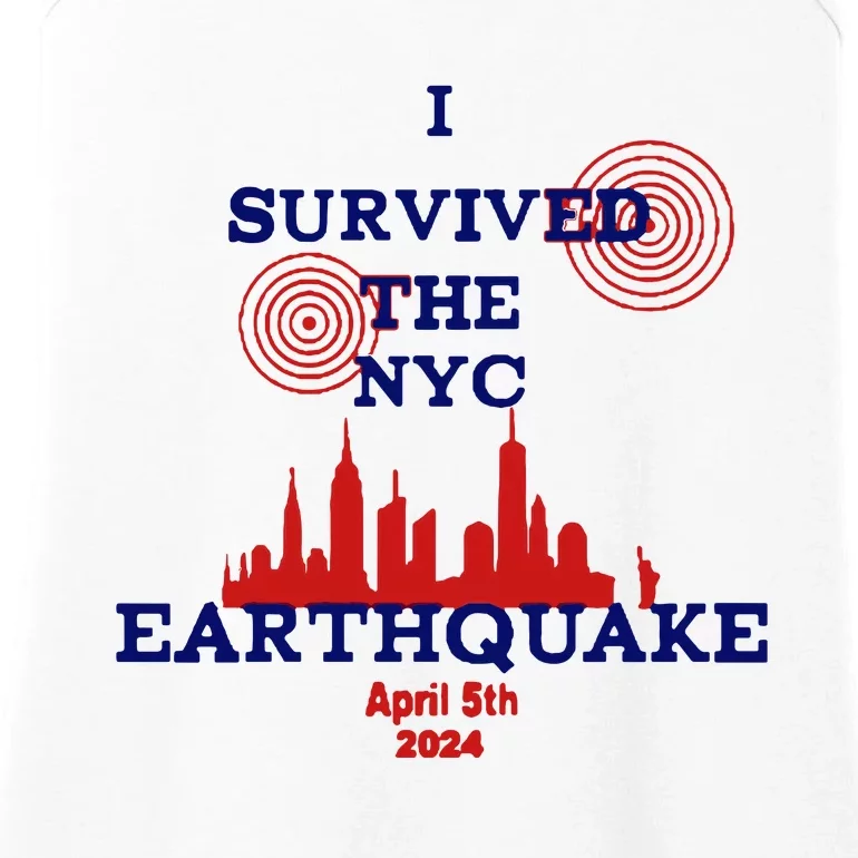 I Survived The Nyc Earthquake Ladies Essential Tank