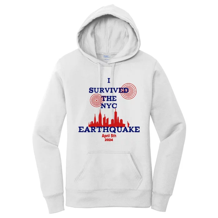 I Survived The Nyc Earthquake Women's Pullover Hoodie