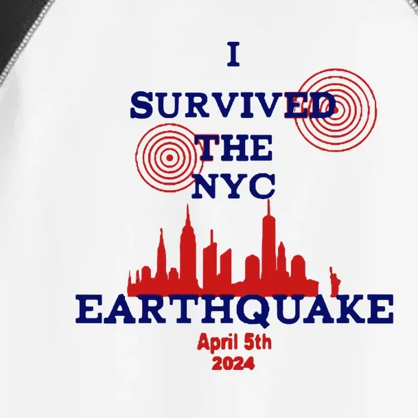 I Survived The Nyc Earthquake Toddler Fine Jersey T-Shirt