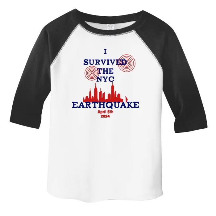 I Survived The Nyc Earthquake Toddler Fine Jersey T-Shirt