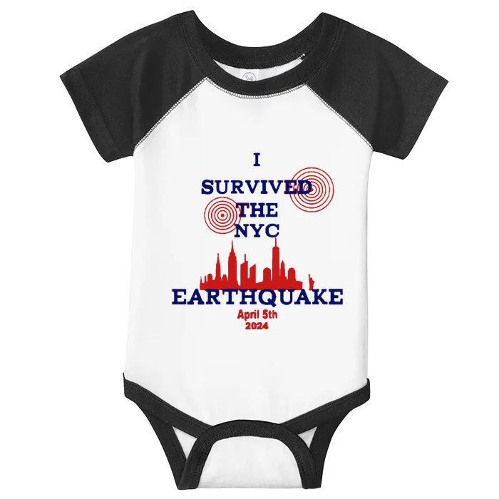 I Survived The Nyc Earthquake Infant Baby Jersey Bodysuit