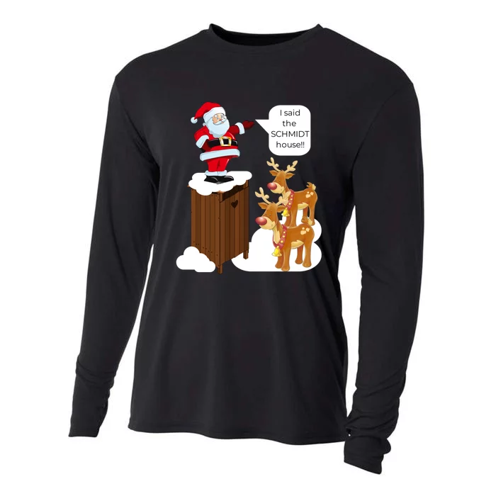 I Said The Schmidt House Fun Xmas Santa Cooling Performance Long Sleeve Crew