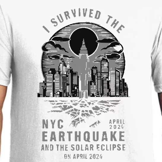 I Survived The Nyc Earthquake And The Solar Eclipse Pajama Set