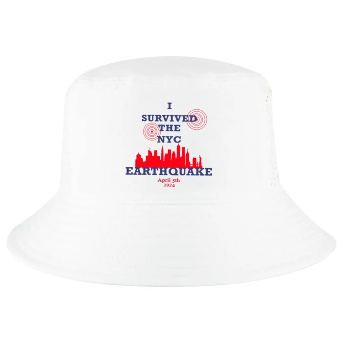 I Survived The Nyc Earthquake Cool Comfort Performance Bucket Hat