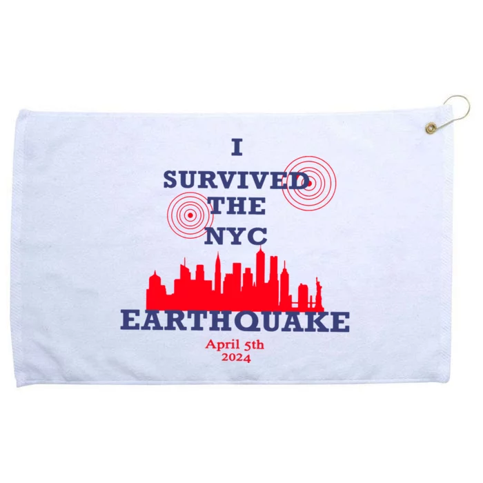 I Survived The Nyc Earthquake Grommeted Golf Towel