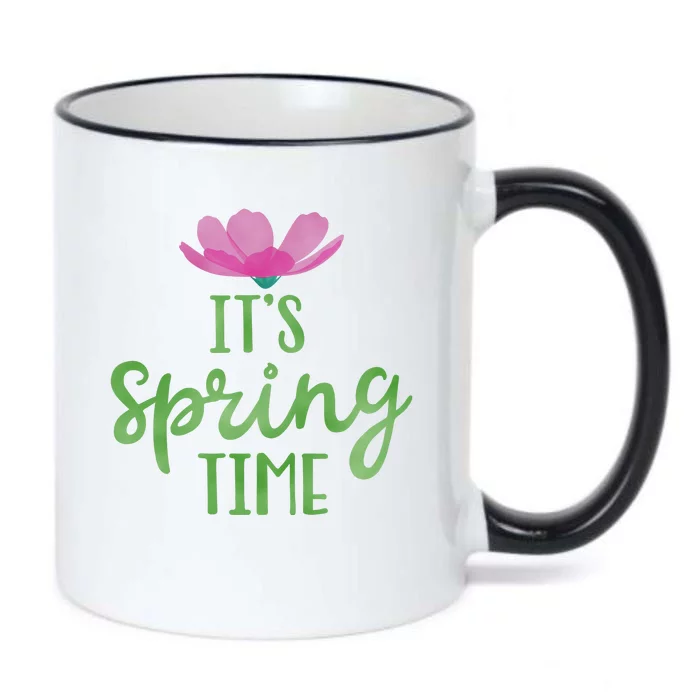 It's Spring Time Flower Black Color Changing Mug