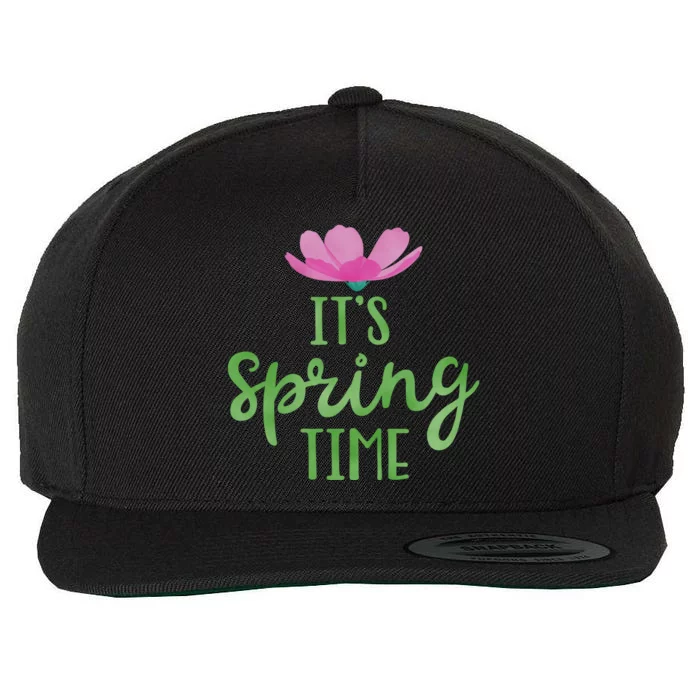 It's Spring Time Flower Wool Snapback Cap