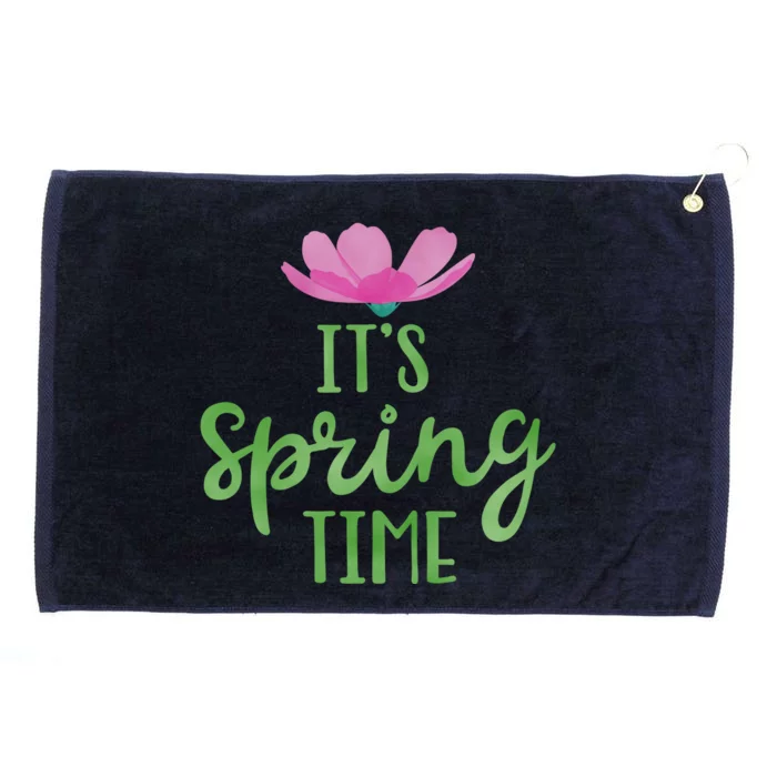 It's Spring Time Flower Grommeted Golf Towel