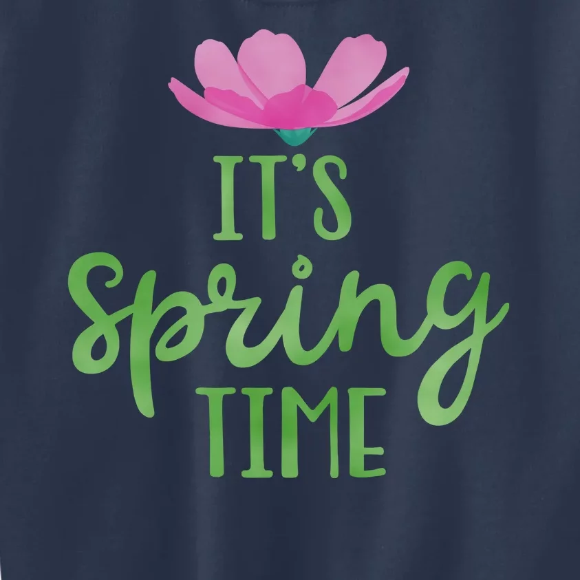 It's Spring Time Flower Kids Sweatshirt