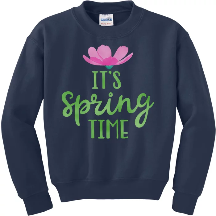 It's Spring Time Flower Kids Sweatshirt