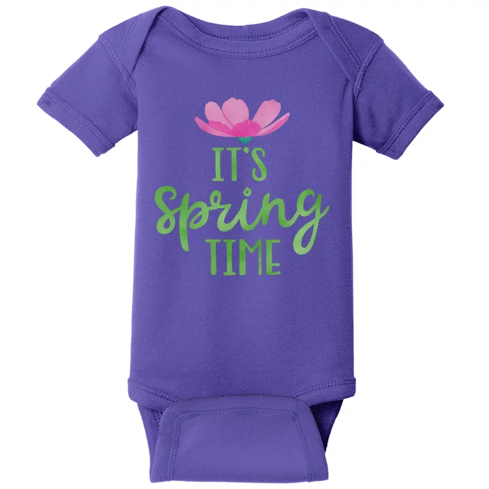 It's Spring Time Flower Baby Bodysuit