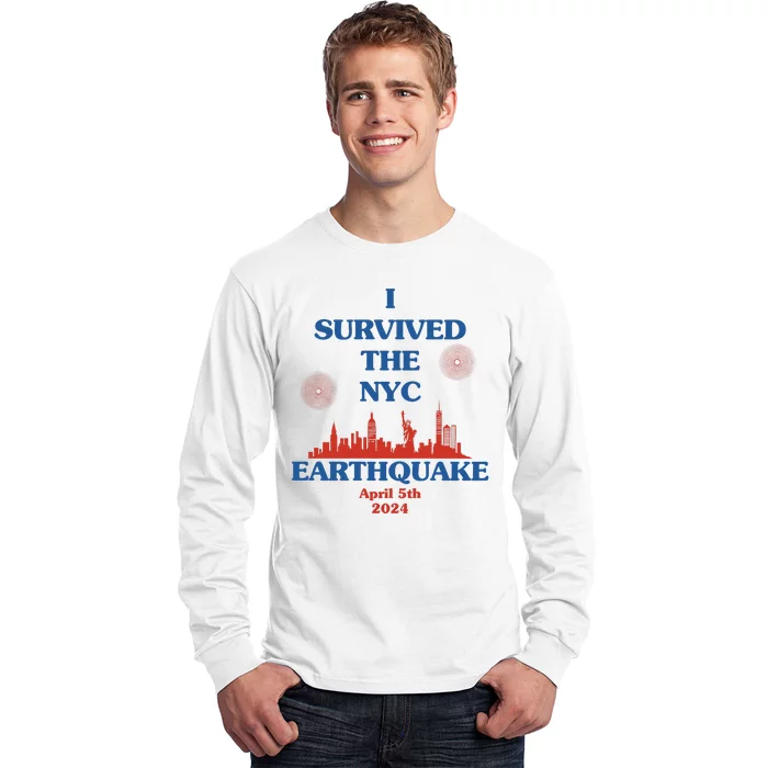 I Survived The New York City Earthquake 2024 Long Sleeve Shirt