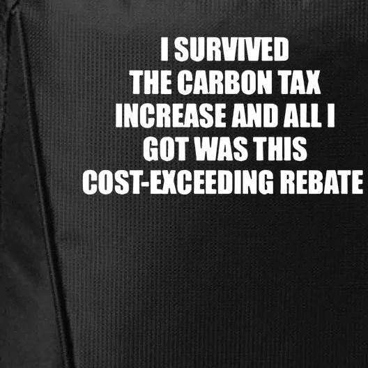 I Survived The Carbon Tax Increase And All I Got Was This Costexceeding Rebate City Backpack