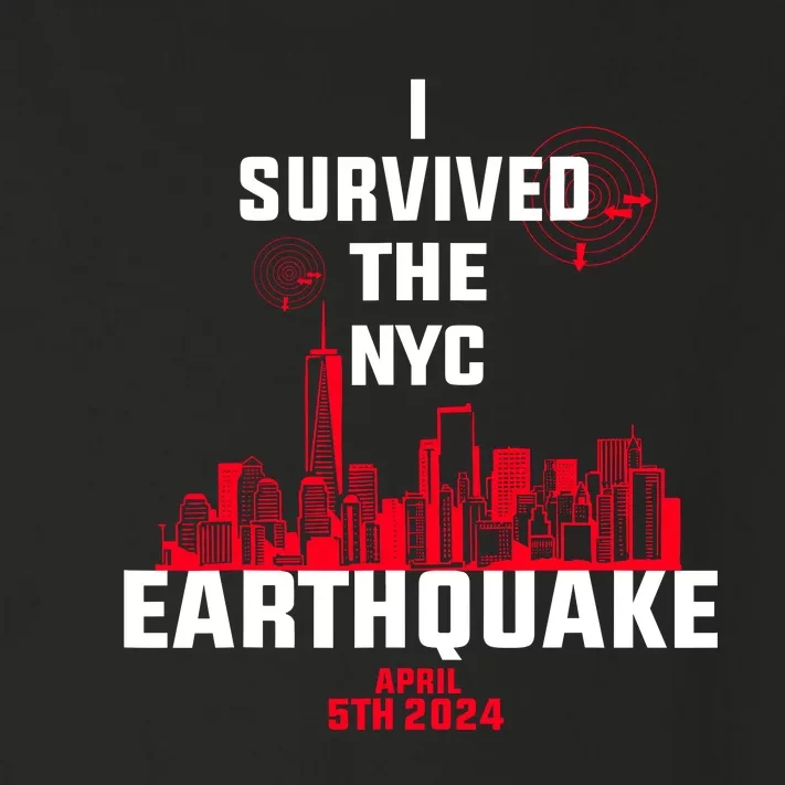 I Survived The Nyc Earthquake 2024 Toddler Long Sleeve Shirt