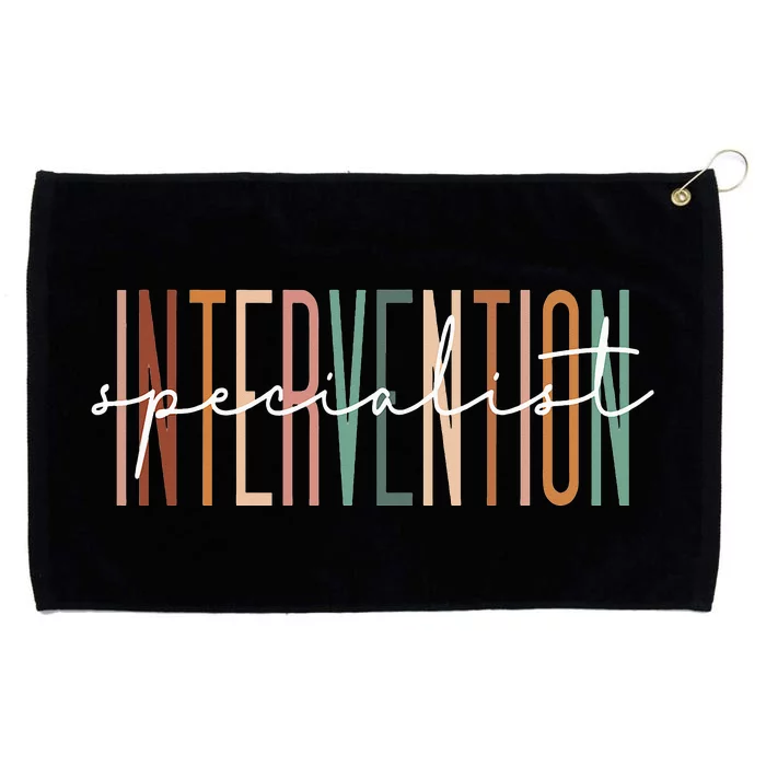 Intervention Specialist Teacher Squad Early Intervention Grommeted Golf Towel