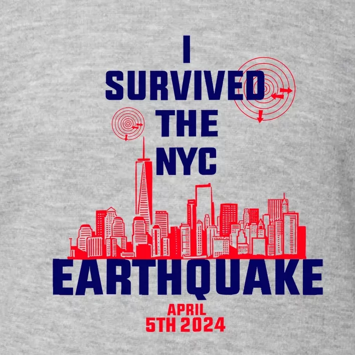 I Survived The Nyc Earthquake 2024 Toddler Sweatshirt