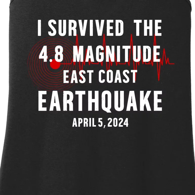 I Survived The Nyc Earthquake 2024 Ladies Essential Tank