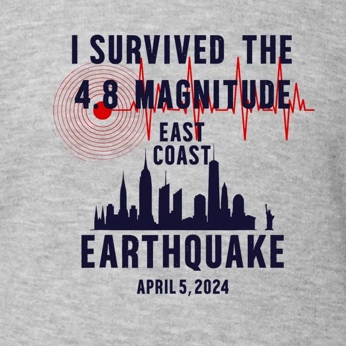 I Survived The Nyc Earthquake 2024 Toddler Sweatshirt