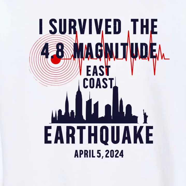 I Survived The Nyc Earthquake 2024 Garment-Dyed Sweatshirt