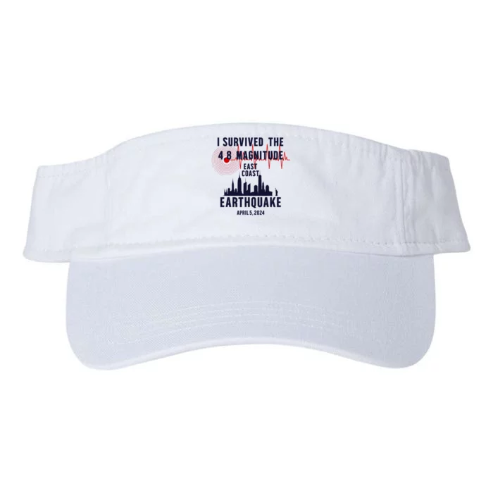 I Survived The Nyc Earthquake 2024 Valucap Bio-Washed Visor