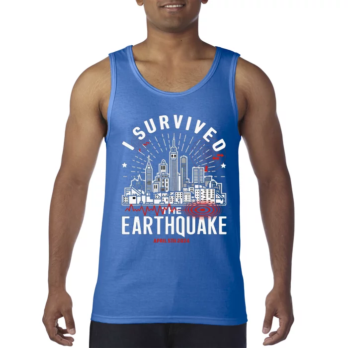 I Survived The Nyc Earthquake Tank Top