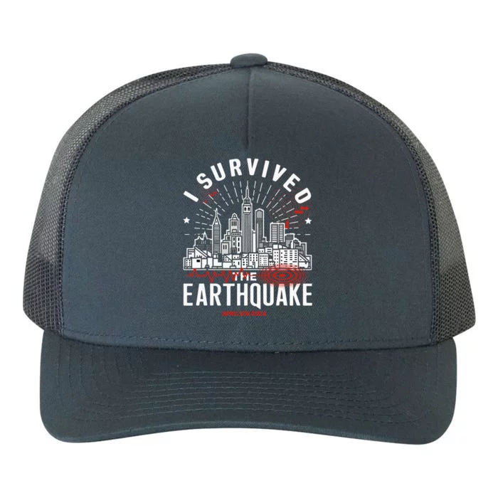 I Survived The Nyc Earthquake Yupoong Adult 5-Panel Trucker Hat