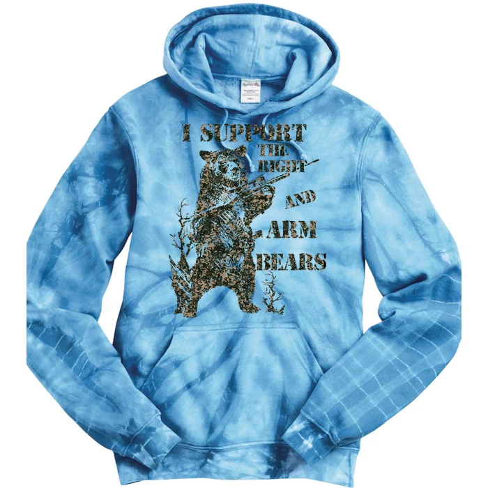 I Support The Right To Arm Bears Tie Dye Hoodie