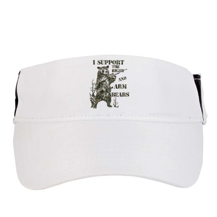 I Support The Right To Arm Bears Adult Drive Performance Visor