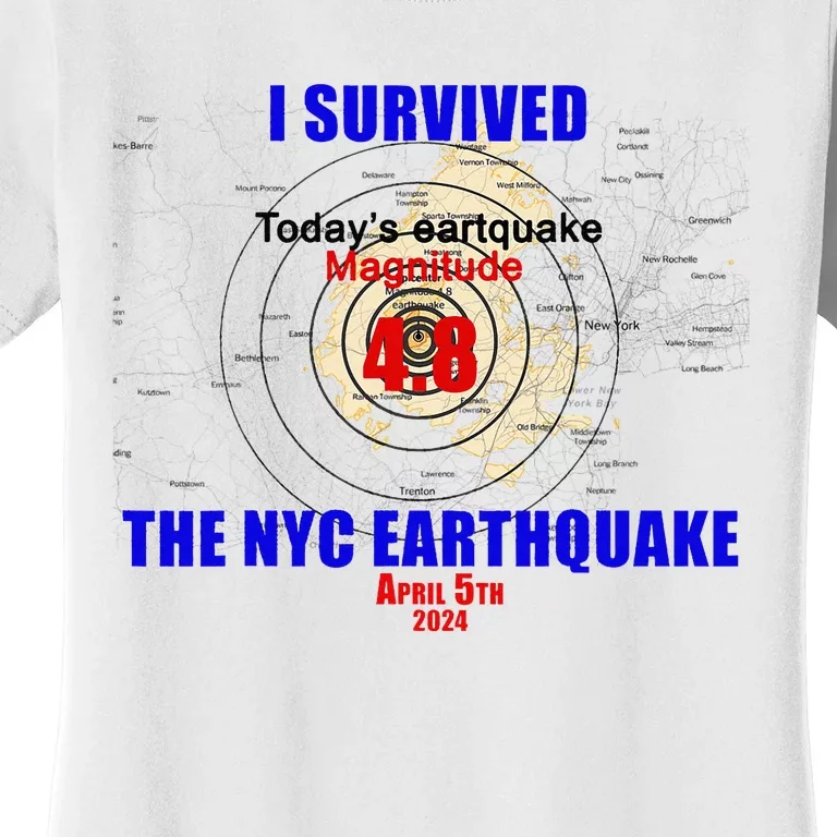 I Survived The New York Earthquake Women's T-Shirt