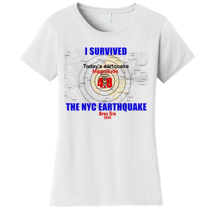 I Survived The New York Earthquake Women's T-Shirt