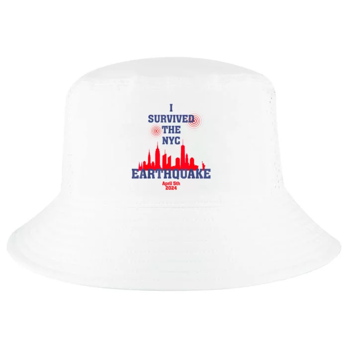 I Survived The Nyc Earthquake April 5th 2024 Cool Comfort Performance Bucket Hat