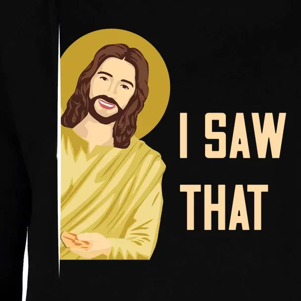 I Saw That Funny Jesus Meme Womens Funnel Neck Pullover Hood