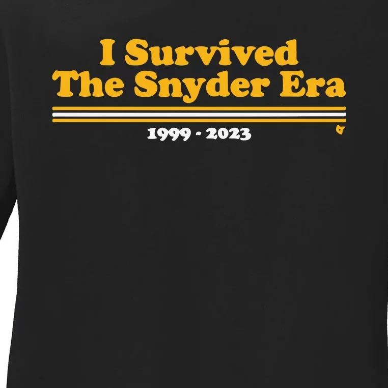 I Survived The Snyder Era Washington D.C. Football Ladies Long Sleeve Shirt