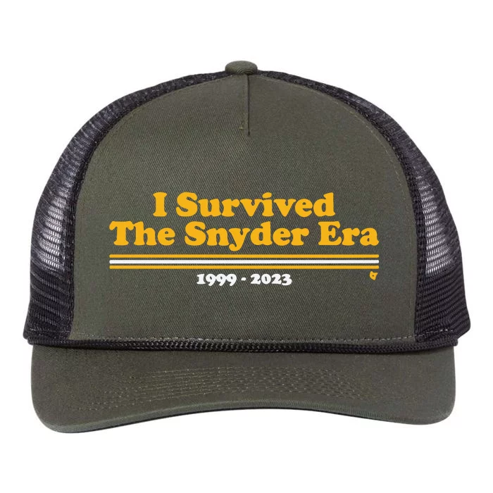 I Survived The Snyder Era Washington D.C. Football Retro Rope Trucker Hat Cap