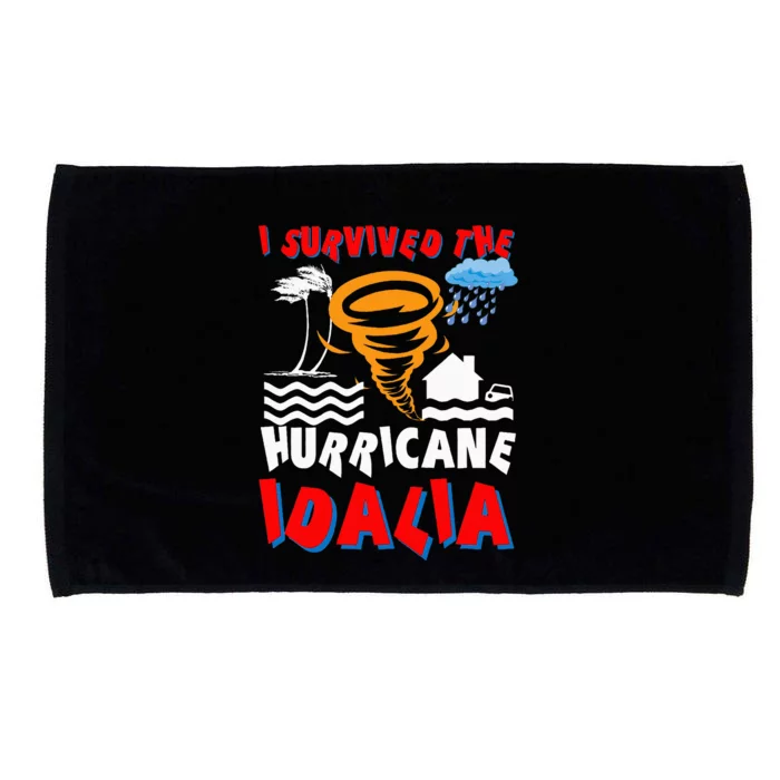 I Survived The Hurricane Idalia Microfiber Hand Towel