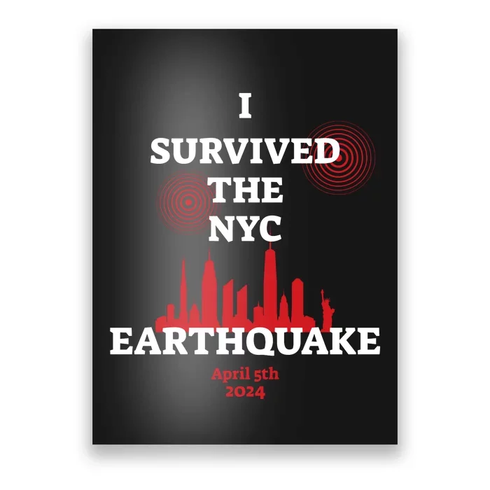 I Survived The Nyc Earthquake 5th April 2024 Poster