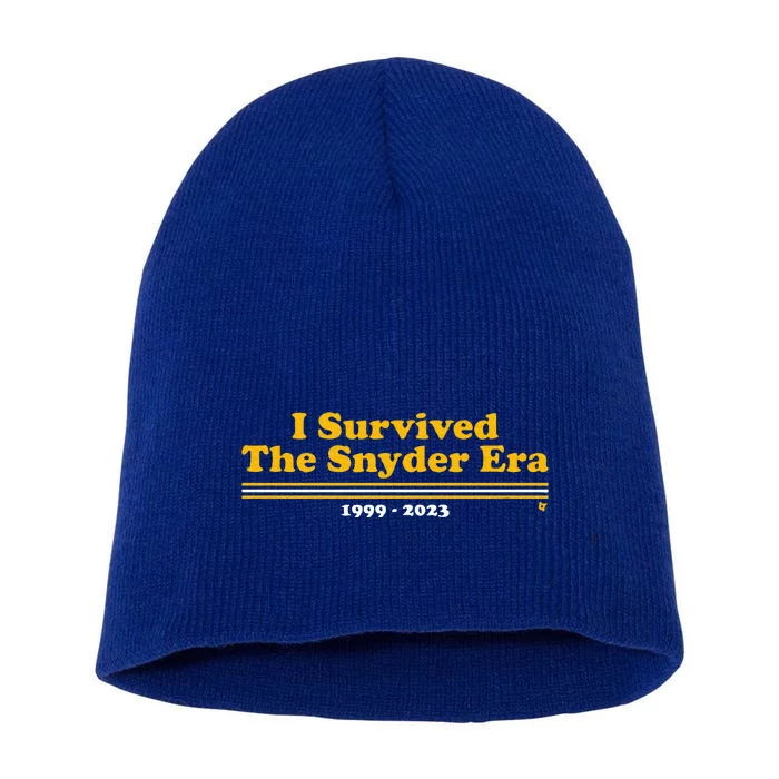 I Survived The Snyder Era Washington D.C. Football Short Acrylic Beanie