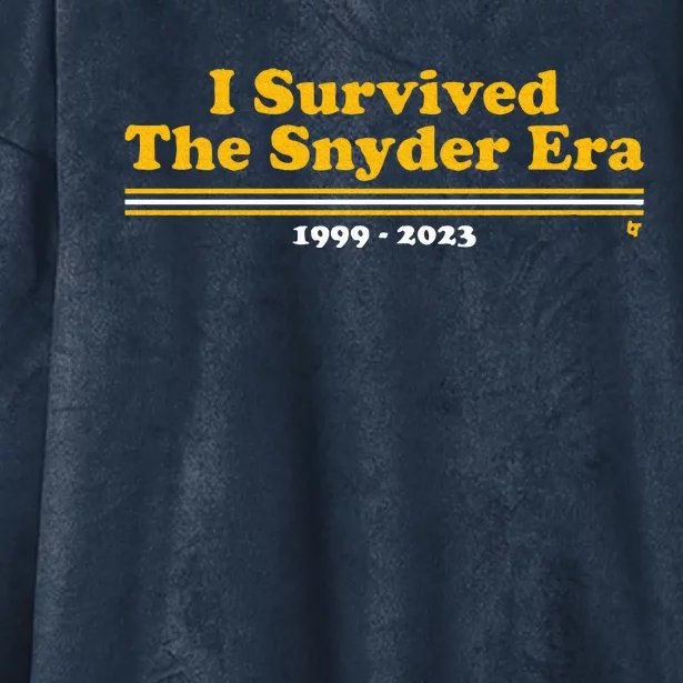 I Survived The Snyder Era Washington D.C. Football Hooded Wearable Blanket