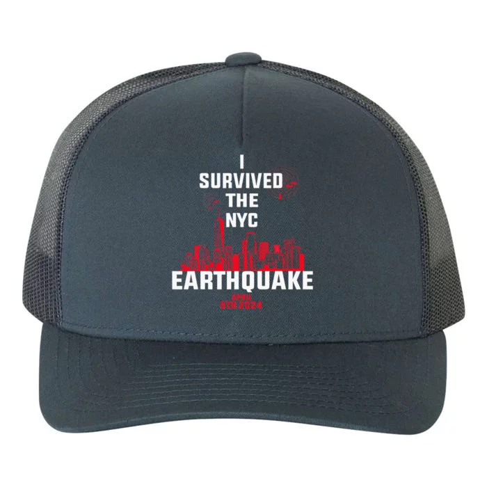 I Survived The Nyc Earthquake Yupoong Adult 5-Panel Trucker Hat