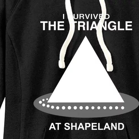 I Survived The Triangle At Shapeland Women's Fleece Hoodie