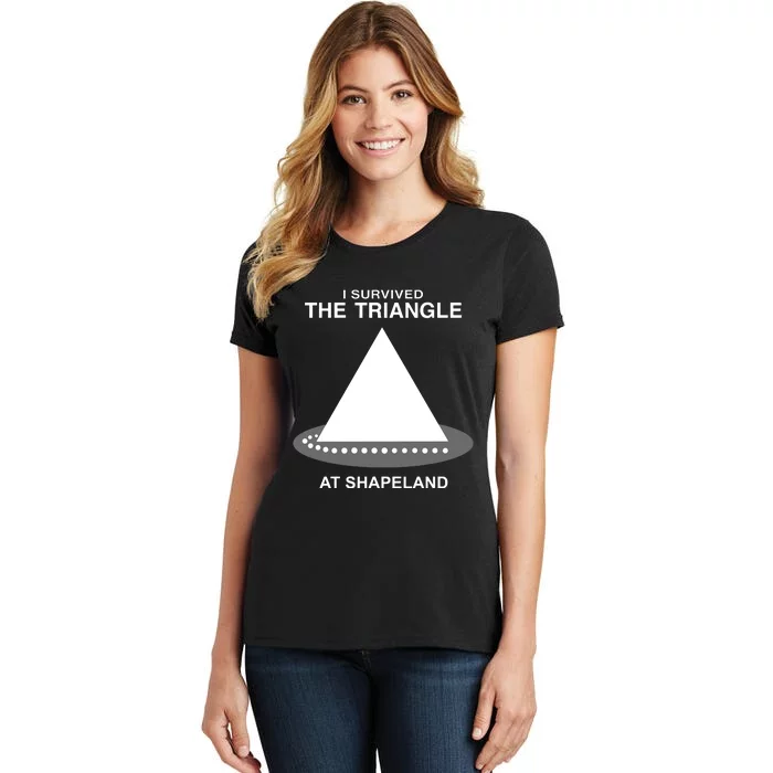 I Survived The Triangle At Shapeland Women's T-Shirt