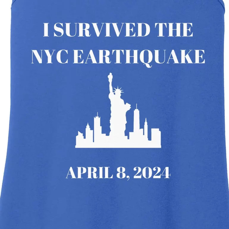 I Survived The Nyc Earthquake Ladies Essential Tank