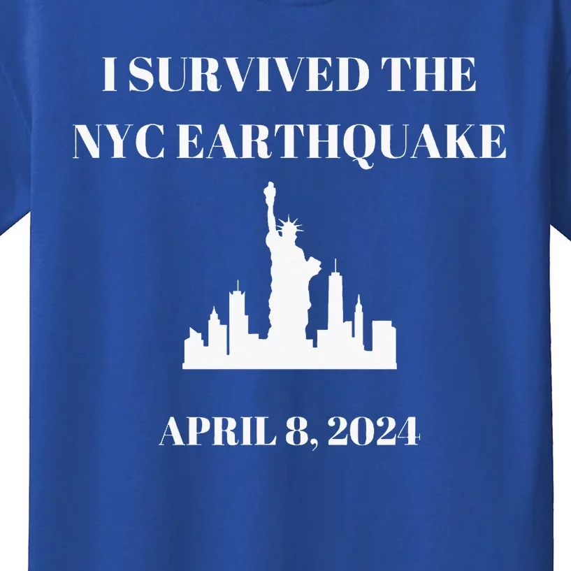 I Survived The Nyc Earthquake Kids T-Shirt