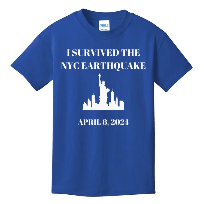 I Survived The Nyc Earthquake Kids T-Shirt