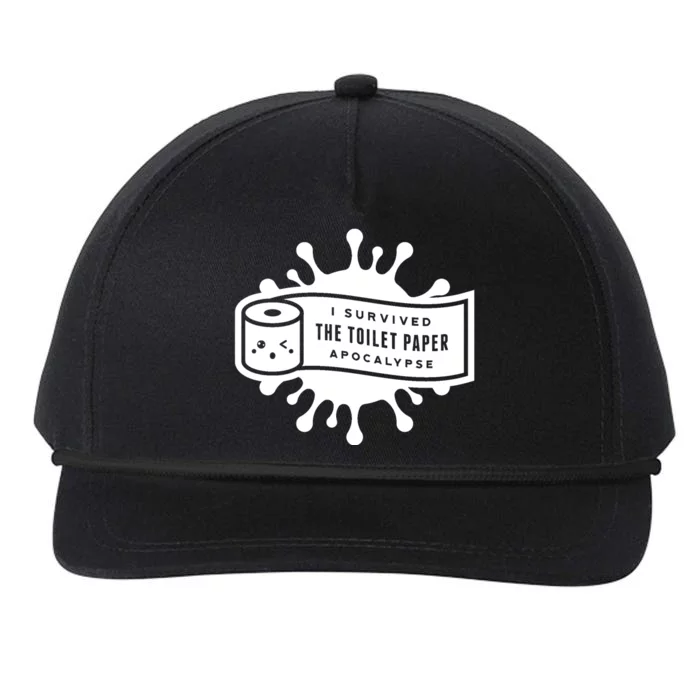 I Survived The Toilet Paper Apocalypse Snapback Five-Panel Rope Hat